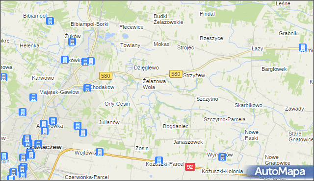 mapa Nowe Mostki, Nowe Mostki na mapie Targeo