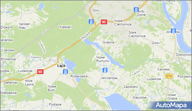 mapa Nowe Rumunki, Nowe Rumunki na mapie Targeo