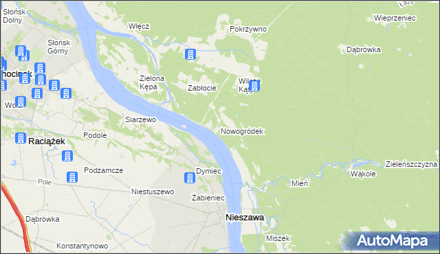 mapa Nowogródek, Nowogródek na mapie Targeo