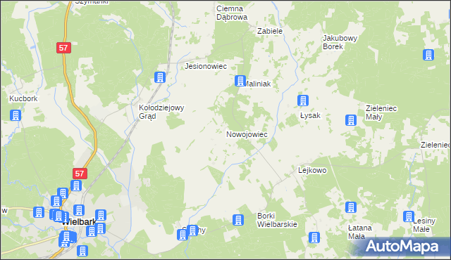 mapa Nowojowiec, Nowojowiec na mapie Targeo