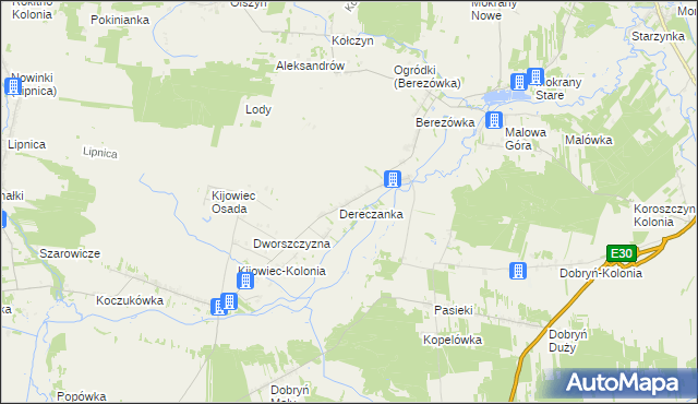 mapa Nowosiółki gmina Zalesie, Nowosiółki gmina Zalesie na mapie Targeo