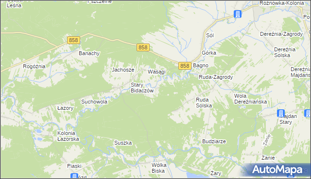 mapa Nowy Bidaczów, Nowy Bidaczów na mapie Targeo