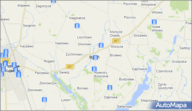 mapa Nowy Dwór gmina Bytoń, Nowy Dwór gmina Bytoń na mapie Targeo