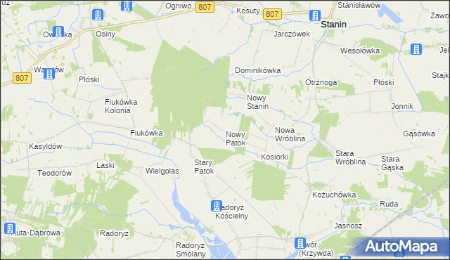 mapa Nowy Patok, Nowy Patok na mapie Targeo