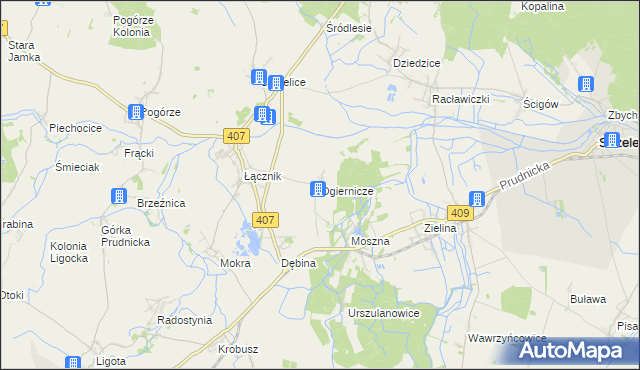 mapa Ogiernicze, Ogiernicze na mapie Targeo