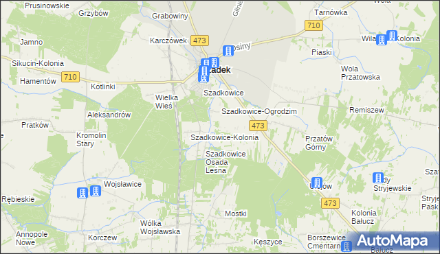 mapa Ogrodzim-Kolonia, Ogrodzim-Kolonia na mapie Targeo
