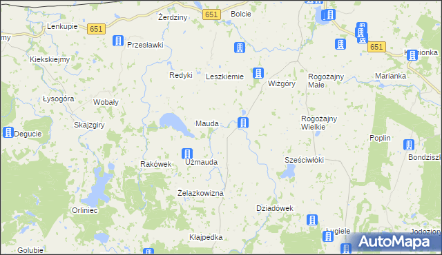 mapa Okliny, Okliny na mapie Targeo