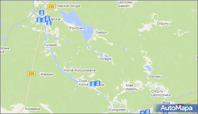 mapa Okręglik, Okręglik na mapie Targeo