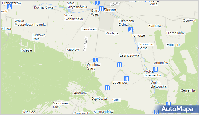 mapa Olechów Nowy, Olechów Nowy na mapie Targeo