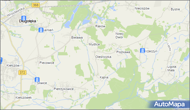 mapa Oleśniczka, Oleśniczka na mapie Targeo