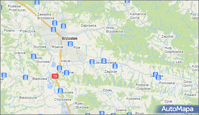 mapa Opacionka, Opacionka na mapie Targeo
