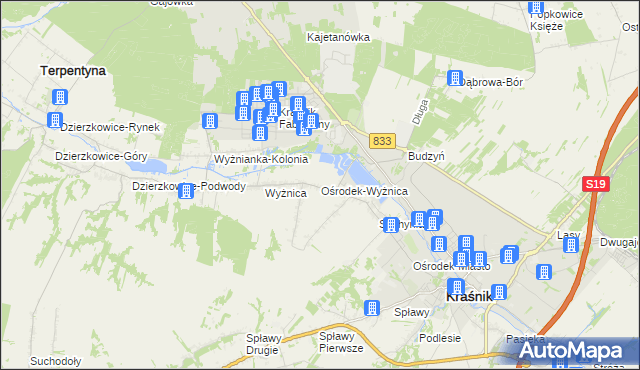 mapa Ośrodek-Wyżnica, Ośrodek-Wyżnica na mapie Targeo