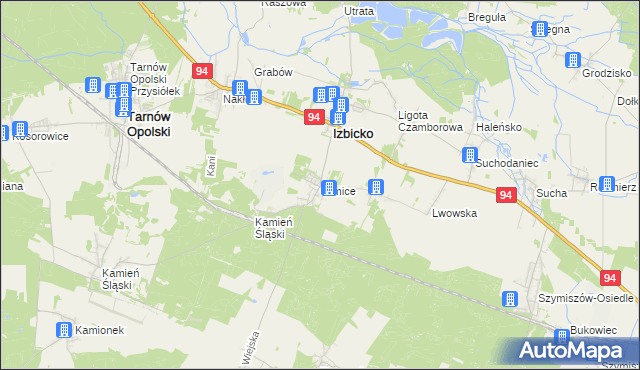 mapa Otmice, Otmice na mapie Targeo