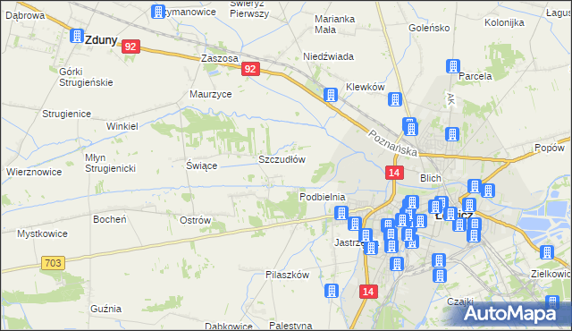 mapa Otolice, Otolice na mapie Targeo