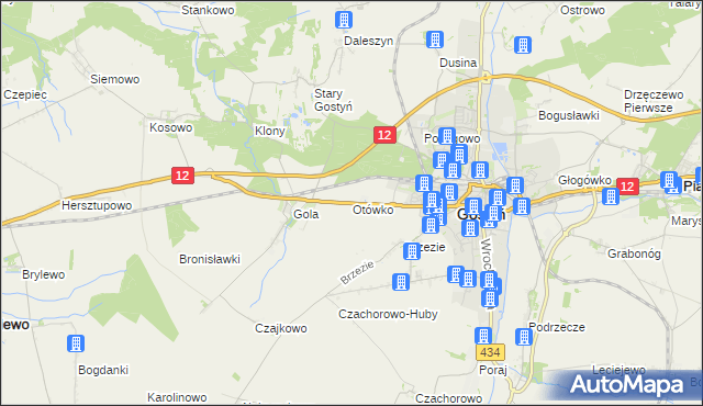 mapa Otówko, Otówko na mapie Targeo