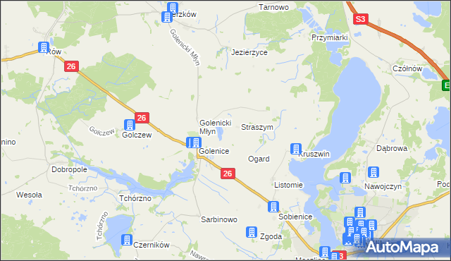 mapa Pacynowo, Pacynowo na mapie Targeo