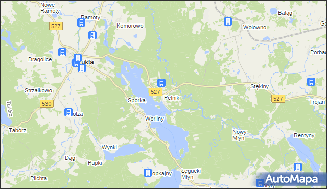 mapa Pelnik, Pelnik na mapie Targeo