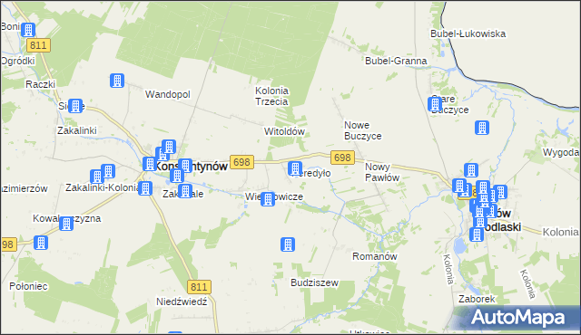 mapa Peredyło, Peredyło na mapie Targeo