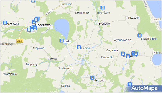 mapa Perlino, Perlino na mapie Targeo