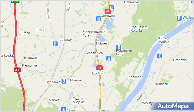 mapa Pieniążkowo, Pieniążkowo na mapie Targeo