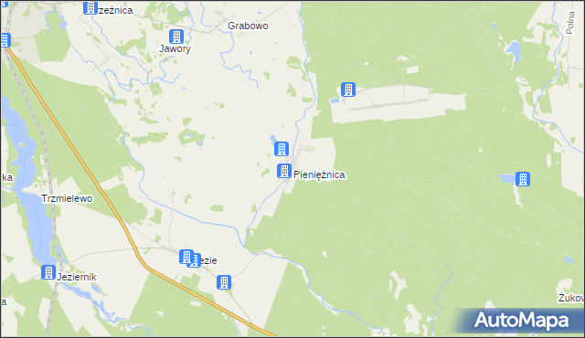 mapa Pieniężnica, Pieniężnica na mapie Targeo
