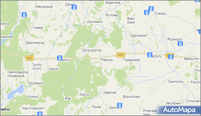 mapa Pietrzyk, Pietrzyk na mapie Targeo