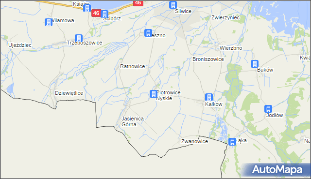 mapa Piotrowice Nyskie, Piotrowice Nyskie na mapie Targeo