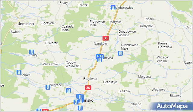 mapa Piskorzyna, Piskorzyna na mapie Targeo