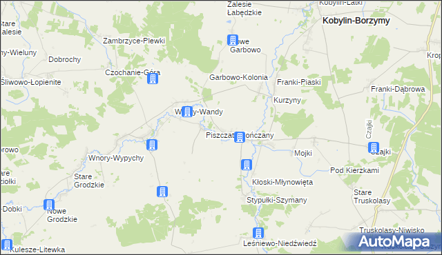 mapa Piszczaty-Piotrowięta, Piszczaty-Piotrowięta na mapie Targeo