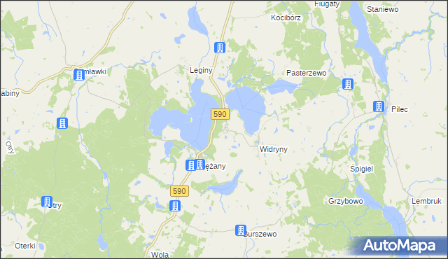 mapa Plenowo, Plenowo na mapie Targeo