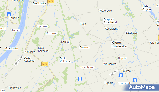 mapa Płutowo, Płutowo na mapie Targeo