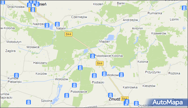 mapa Pobołowice-Kolonia, Pobołowice-Kolonia na mapie Targeo