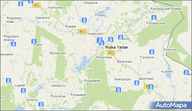 mapa Pobondzie, Pobondzie na mapie Targeo