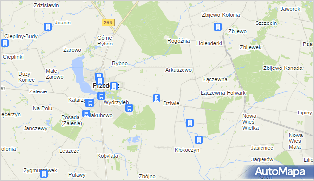 mapa Pod Dziwiem, Pod Dziwiem na mapie Targeo