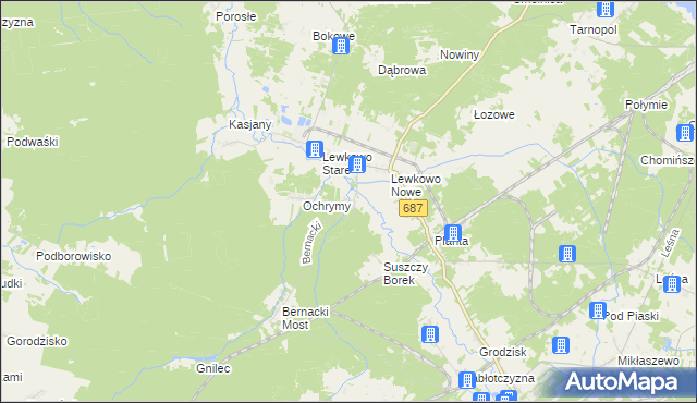 mapa Podlewkowie, Podlewkowie na mapie Targeo