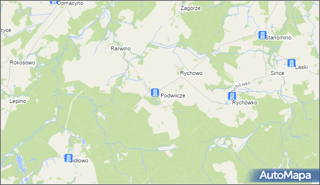 mapa Podwilcze, Podwilcze na mapie Targeo