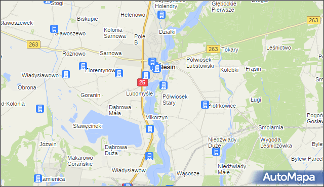 mapa Półwiosek Stary, Półwiosek Stary na mapie Targeo
