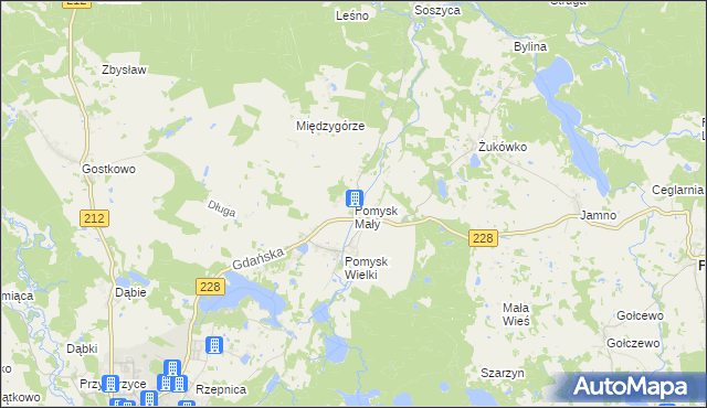 mapa Pomysk Mały, Pomysk Mały na mapie Targeo