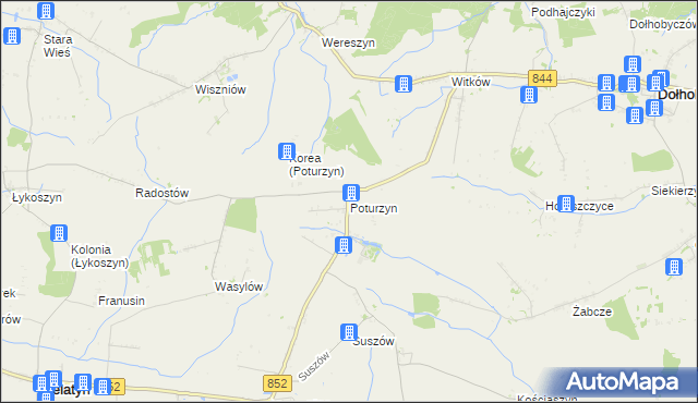 mapa Poturzyn, Poturzyn na mapie Targeo