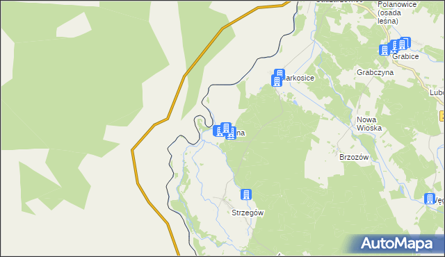 mapa Późna, Późna na mapie Targeo