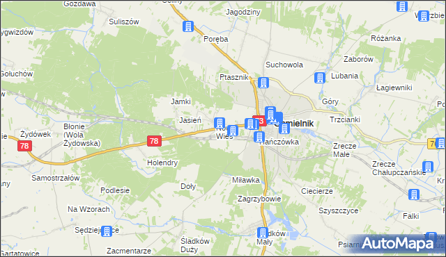 mapa Przededworze, Przededworze na mapie Targeo