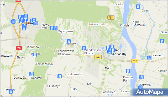 mapa Przedmieście Bliższe, Przedmieście Bliższe na mapie Targeo
