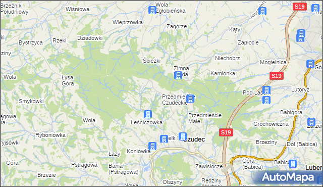 mapa Przedmieście Czudeckie, Przedmieście Czudeckie na mapie Targeo