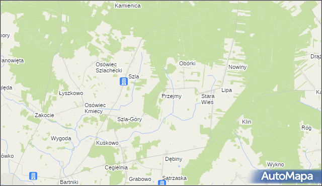 mapa Przejmy, Przejmy na mapie Targeo