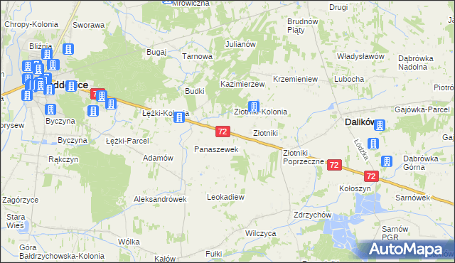 mapa Przekora, Przekora na mapie Targeo