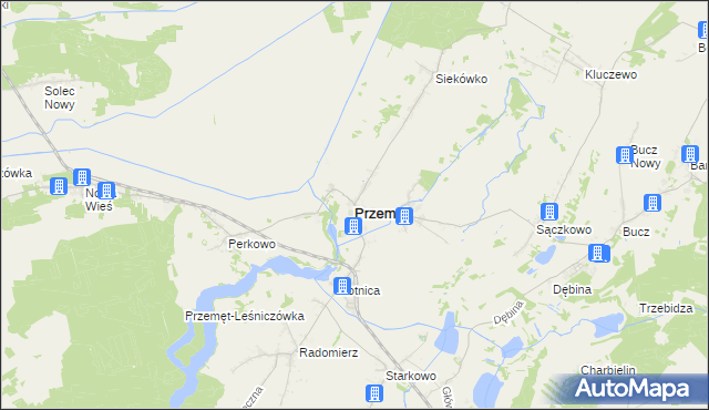 mapa Przemęt, Przemęt na mapie Targeo
