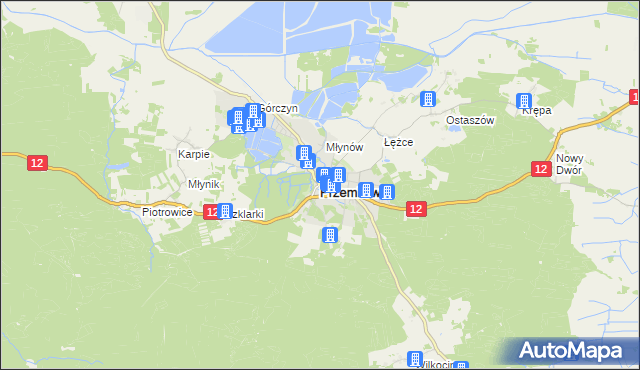 mapa Przemków, Przemków na mapie Targeo