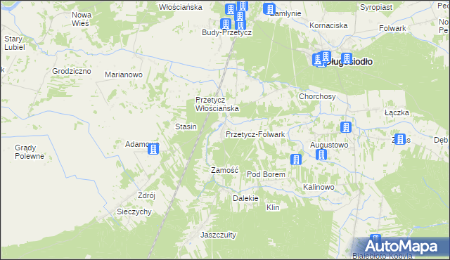 mapa Przetycz-Folwark, Przetycz-Folwark na mapie Targeo
