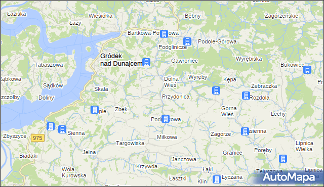 mapa Przydonica, Przydonica na mapie Targeo