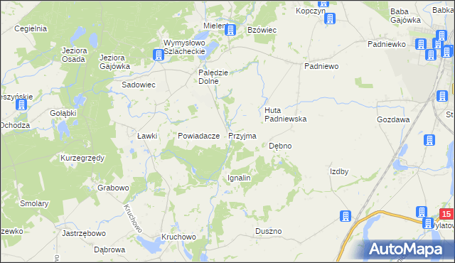 mapa Przyjma gmina Mogilno, Przyjma gmina Mogilno na mapie Targeo